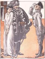 Wilhelm kondigt het koningrijk van Polen aan op spotprent, Verzenden