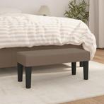 vidaXL Bankje 70x30x30 cm stof taupe, Verzenden, Nieuw, Stof, Minder dan 150 cm