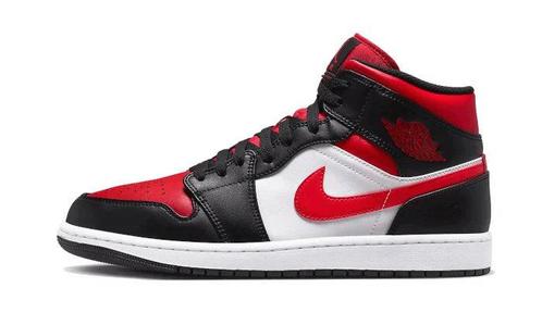 Air Jordan 1 Mid Alternate Bred Toe - maat 46 (Sneakers), Kleding | Dames, Schoenen, Sneakers of Gympen, Nieuw, Verzenden