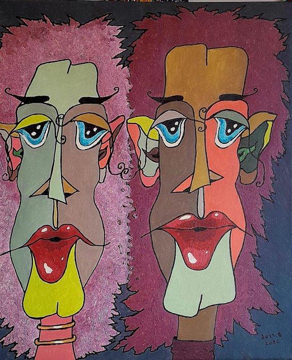 Bertrand Jost (XX-XXI) - Sans titre, Antiek en Kunst, Kunst | Schilderijen | Klassiek