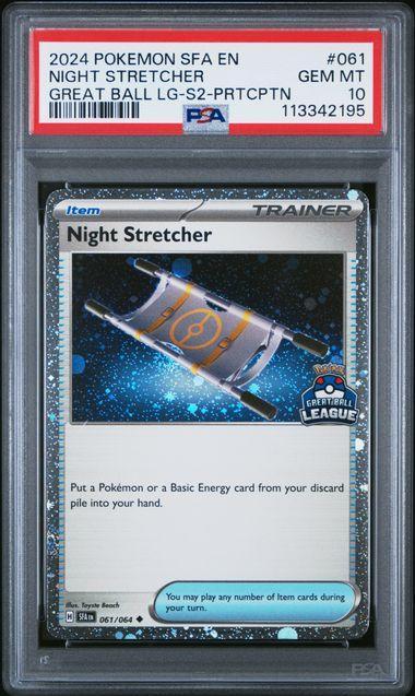 PSA 10 | Night Stretcher Great Ball League S2 | Shrouded, Hobby en Vrije tijd, Verzamelkaartspellen | Pokémon, Ophalen of Verzenden
