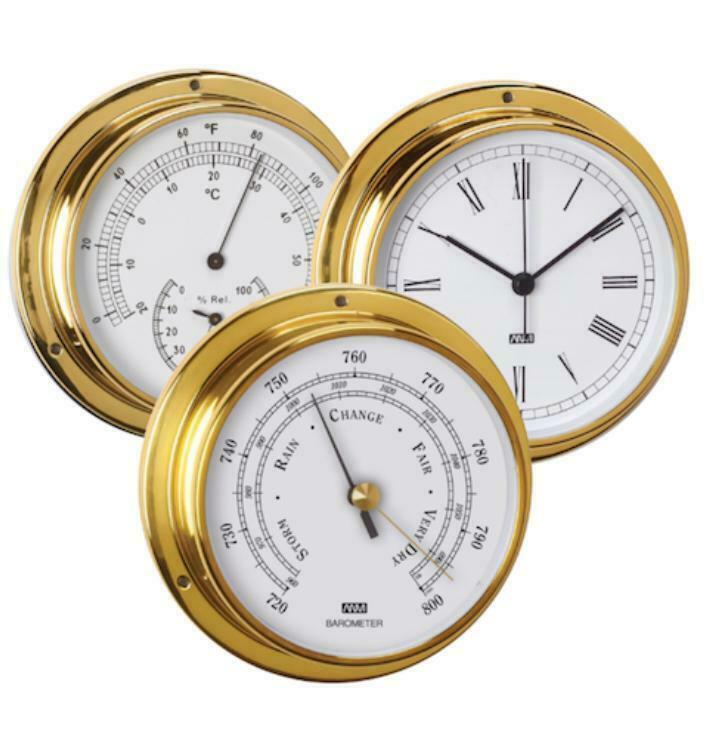 scheepsklok barometer thermometer hygromete weerstation klok, Huis en Inrichting, Woonaccessoires | Klokken, Nieuw, Verzenden