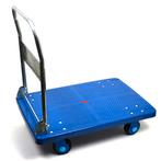 Kunststof plateauwagen met inklapbare duwbeugel, lvm. 300 kg, Verzenden