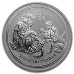 Lunar II - Year of the Monkey - 1/2 oz 2016 (233.615 oplage), Verzenden, Losse munt, Zilver