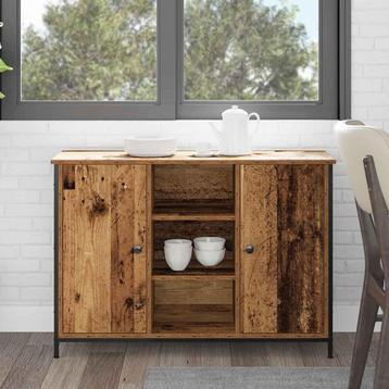vidaXL Dressoir Oud hout 100 x 35 x 70 cm Bewerkt hout beschikbaar voor biedingen