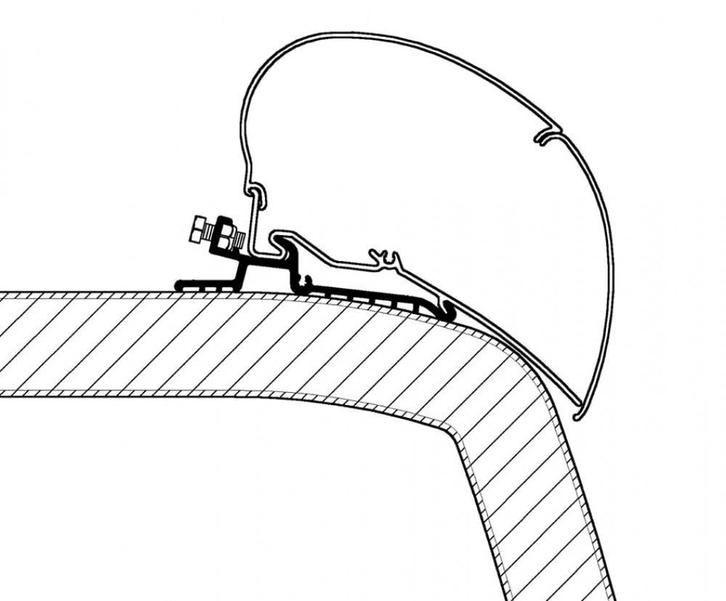 Thule Hymer SX Adapter 400, Caravans en Kamperen, Voortenten en Luifels, Nieuw, Thule, Ophalen of Verzenden