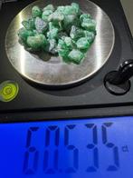 Smaragd Ruw - Hoogte: 10 mm - Breedte: 8 mm- 12 g - (27), Verzamelen, Mineralen en Fossielen