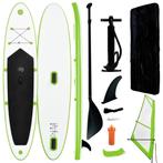 vidaXL Stand Up Paddleboard opblaasbaar met zeilset groen en, Verzenden, Nieuw