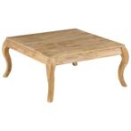 vidaXL Salontafel 80x80x40 cm massief mangohout, Huis en Inrichting, Tafels | Salontafels, 50 tot 100 cm, Verzenden, Nieuw, 50 tot 100 cm