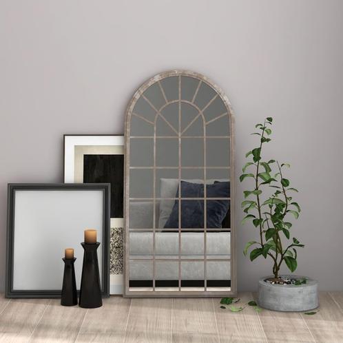 vidaXL Spiegel 90x45 cm ijzer zandkleurig, Huis en Inrichting, Woonaccessoires | Spiegels, Nieuw, Verzenden