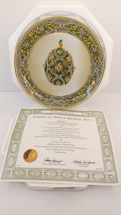 Fabergé/Franklin Mint Garden of Jewels Imperial Egg plate, Antiek en Kunst, Curiosa en Brocante