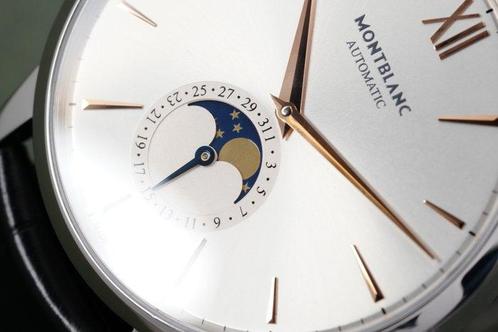 Montblanc - Meisterstuck Heritage Moonphase Silver Dial -, Sieraden, Tassen en Uiterlijk, Horloges | Heren