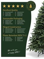 XMS-Trees Kunstkerstboom Whistler H240xØ167cm Realistisch, Diversen, Kerst, Ophalen of Verzenden, Nieuw