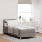 vidaXL Boxspring bed met matras met hoofdeinde Taupe 80 x, Verzenden, Nieuw, Stof
