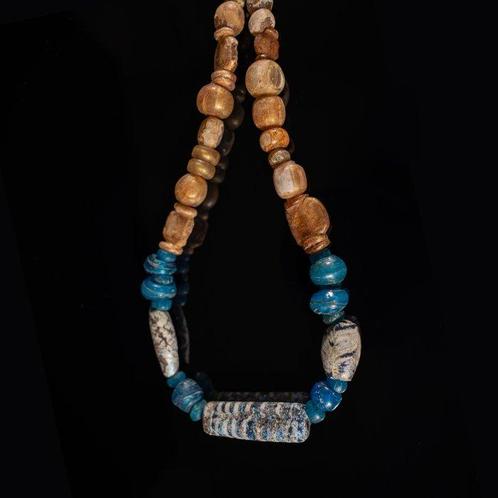 Oud-Grieks, Hellenistisch Halsketting met glazen kralen van, Sieraden, Tassen en Uiterlijk, Antieke sieraden