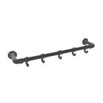 Industriële Steigerbuis Kapstok Leeds | Zwart 33.7 mm | Wand, Huis en Inrichting, Ophalen of Verzenden, Nieuw