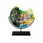 Glasart ronde siervaas Nicosia, Huis en Inrichting, Woonaccessoires | Wanddecoraties, Verzenden, Nieuw