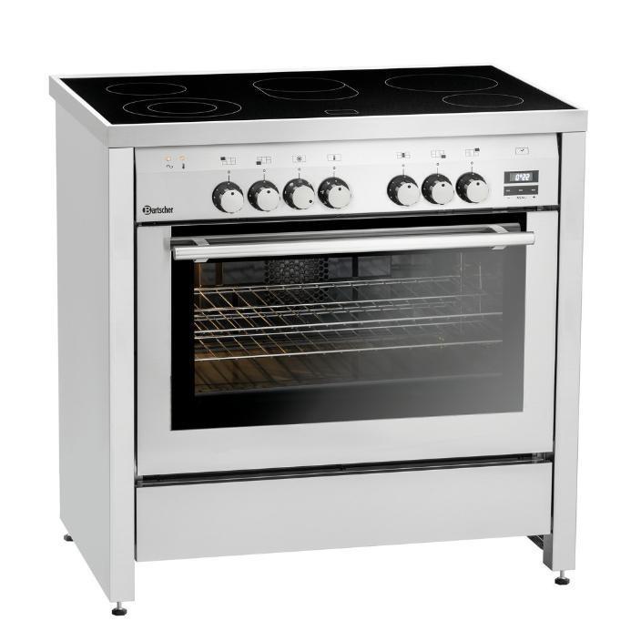 Keramisch fornuis Bartscher 5K-EBMF | 5 zones | met oven, Zakelijke goederen, Horeca | Keukenapparatuur, Nieuw in verpakking, Verzenden