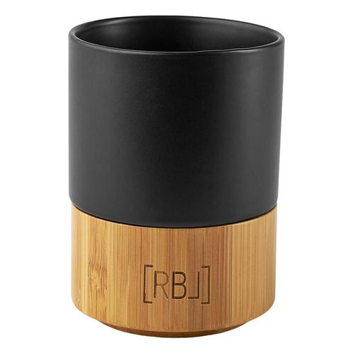 RBL Koffiemok 200ml Bamboe/Zwart, Caravans en Kamperen, Kampeeraccessoires, Nieuw