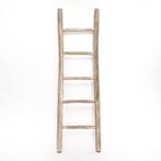Teakea - Teakhouten decoratie ladder | Rustiek Wit |, Nieuw, Verzenden