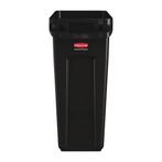 Rubbermaid Slim Jim - Afvalbak met ventilatiekanalen - Zwart, Verzenden