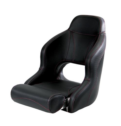 Vetus stuurstoel Pilot, skai oranje bruin bij BOOTSTOELEN.NL, Watersport en Boten, Accessoires en Onderhoud, Interieur en Kussens
