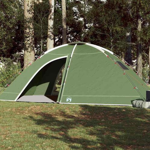 vidaXL Tent 8-persoons waterdicht groen, Caravans en Kamperen, Tenten, Nieuw, tot en met 2, Verzenden