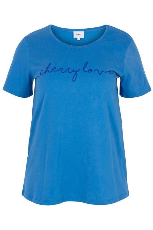 Shirt Zizzi Wonder cherry love Maat:, Kleding | Dames, T-shirts, Overige kleuren, Nieuw, Verzenden