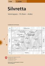 Topografische Wandelkaart Zwitserland 1198 Silvretta, Nieuw, Verzenden