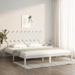 vidaXL Bedframe massief hout wit 180x200 cm, Huis en Inrichting, Slaapkamer | Bedden, Eenpersoons, Verzenden, Wit, Nieuw