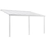Terrasdak / Overkapping - Borneo - 4 x 3 m - Wit, Tuin en Terras, Overkappingen, Verzenden, Nieuw