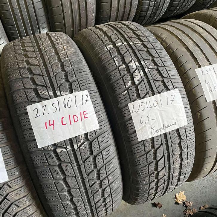 2 x Fortuna 225-60-17 Winterbanden 6,5mm, Auto-onderdelen, Banden en Velgen, 17 inch, Winterbanden, 225 mm, Personenwagen, Gebruikt