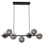 Design hanglamp grijs, Remo, Huis en Inrichting, Lampen | Hanglampen, Design, Nieuw, Ophalen of Verzenden, Glas