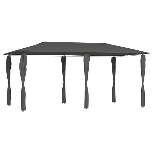 vidaXL Prieel met paalhoezen 160 g/m² 2,98x5,3x2,59 m, Tuin en Terras, Partytenten, Nieuw, Verzenden