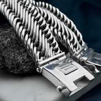 Zilveren Buddha to Buddha armband; Edwin Big XL, Ophalen of Verzenden, Gebruikt, Overige kleuren, Zilver