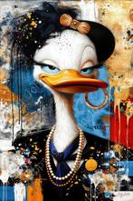 John Joseb Art glasschilderij koningin eend, vogel, juwelen, Minder dan 50 cm, Verzenden, Nieuw, Schilderij