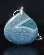 Geweldig, heel mooi drakenader agaat hanger, 925 zilveren