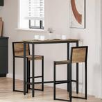 vidaXL Tafel Artisan Eiken 100 x 40 x 100,5 cm, Verzenden, Nieuw, Overige houtsoorten, Minder dan 50 cm