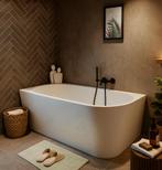 Ligbad Isia  170 x 80 x 58 cm Half Vrijstaand Bad wit rechts, Verzenden, Nieuw, Bad