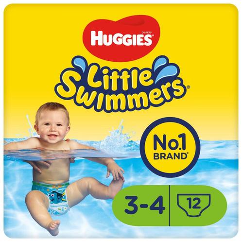 3x Huggies Little Swimmers maat 3-4 (7-15 kg) 12 stuks, Kinderen en Baby's, Badjes en Verzorging, Nieuw, Verzenden
