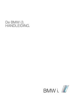 BMW i3  Handleiding 2013 - 2017