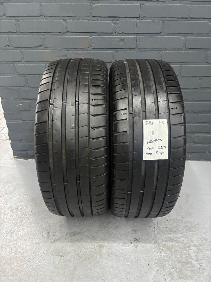 225/40/18 MICHELIN PILOT SPORT 5 5,9MM 2 STUKS 150,- (2022), Auto-onderdelen, Banden en Velgen, 18 inch, Zomerbanden, 225 mm, Personenwagen
