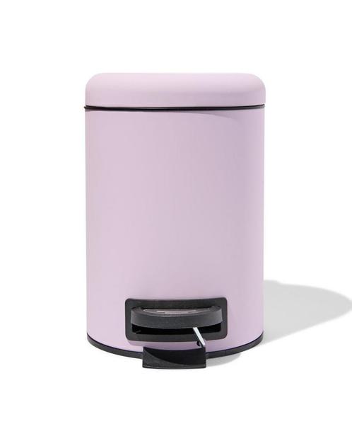 HEMA Pedaalemmer 3L lila van €17.99 voor €13.49 sale, Huis en Inrichting, Woonaccessoires | Prullenbakken, Nieuw, Verzenden