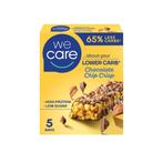 3x WeCare Lower Carb Reep Chocolate Chip Crisp 5 stuks, Verzenden