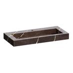 Wastafel Topa Artificial Marble 100 Copper Brown (1 krgt.), Ophalen of Verzenden, Nieuw, Overige typen