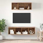 vidaXL TV-kast set 2 pcs Oud hout 37 x 37 x 142.5 cm Bewerkt, Huis en Inrichting, Minder dan 50 cm, Verzenden, Nieuw, Minder dan 100 cm