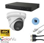 ASE Kit, 1x Turret, 8Mp 4K Ultra HD, ColorVu, met NVR, Telecommunicatie, Ophalen of Verzenden, Nieuw