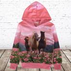 Roze hoodie met paard f41 - 86/92 - Goedkope