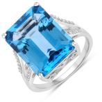 Zonder minimumprijs - Ring - 14 karaat Witgoud - 13.11ct., Nieuw