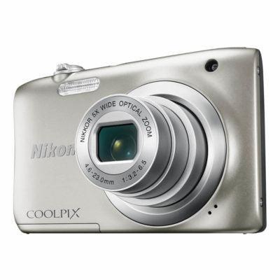 Nikon Coolpix A100 Digitale Compact Camera - Zilver, Audio, Tv en Foto, Fotocamera's Digitaal, Zo goed als nieuw, Verzenden
